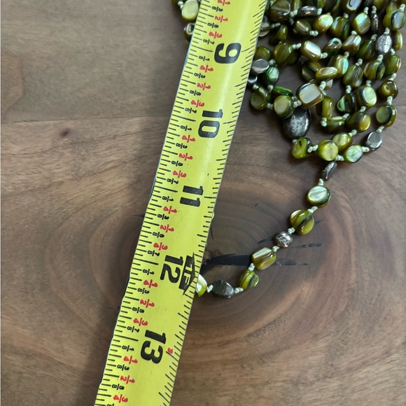 Silpada Sterling Silver 925 Green MOP Pyrite 8 Strand Necklace N1814 Pearl - Picture 6 of 7